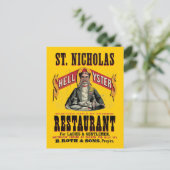 Muschel Austern Vintage Werbung Postkarte (Stehend Vorderseite)