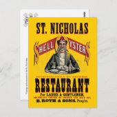 Muschel Austern Vintage Werbung Postkarte (Vorne/Hinten)