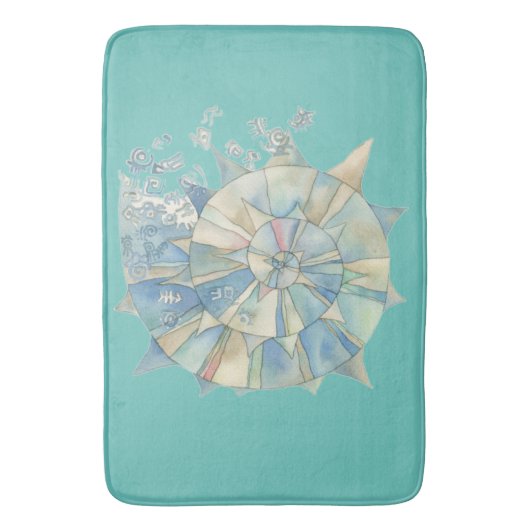 Muschel Badematte (Vorderseite Vertikal)