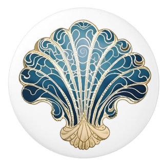 Muschel Beach Deco Möbel und Schubladen Keramikknauf