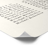 Muschel Beach Ocean Wedding 15 Table Seating Chart Poster (Ecke)