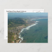 Muschel Beach/Pismo Beach Luftbild Postkarte (Vorne/Hinten)