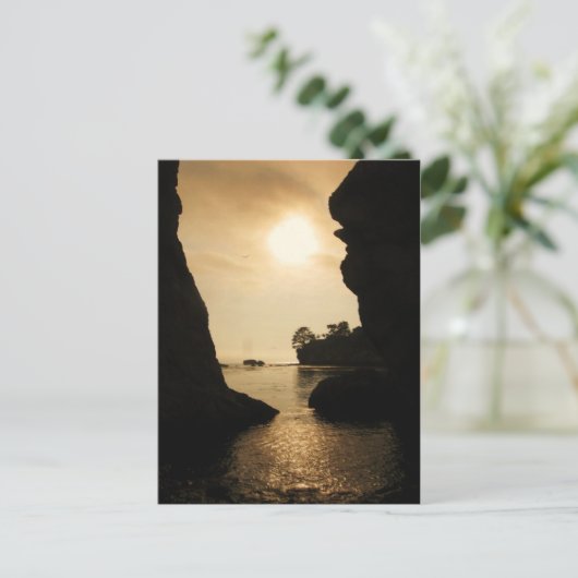 Muschel Beach Postkarte (Stehend Vorderseite)