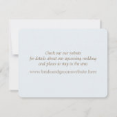 Muschel Beach Sea Shore Save the Date Einladung (Rückseite)