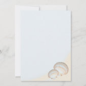 Muschel Beach Starfish Hochzeit Einladung (Rückseite)