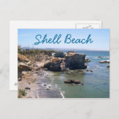 Muschel Beach Travel Postcard Postkarte (Vorne/Hinten)