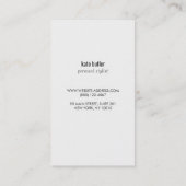 Muschel Beauty and Fashion Visitenkarte (Rückseite)