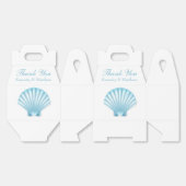 Muschel Blue Nautical Beach Hochzeit Vielen Dank Geschenkschachtel (Ungeklappt)