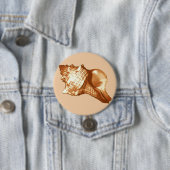 Muschel - braun, weiß und braun button (Beispiel)