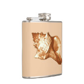 Muschel - braun, weiß und braun flachmann (Rechts)