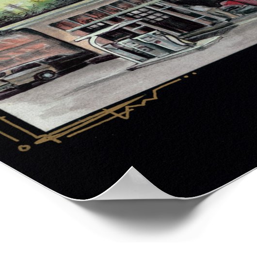 Muschel Broad St Poster (Ecke)