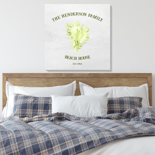 Muschel Canvas Leinwanddruck (Insitu (Schlafzimmer))