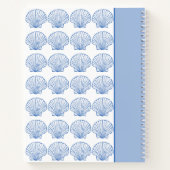 Muschel "Coastal Blue and White Scallop" Notizblock (Rückseite)