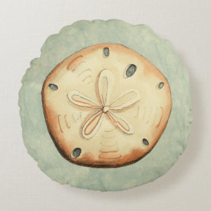 Muschel Collector Rundes Kissen