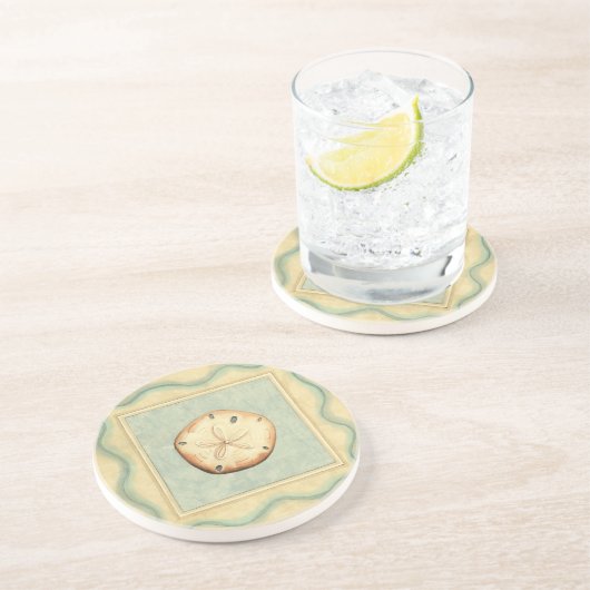 Muschel Collector Sandstein Untersetzer (Seite)