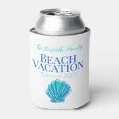 Muschel Custom Beach Cruise Wiedersehen Vacation Dosenkühler (Kanne Vorderseite)