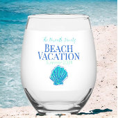 Muschel Custom Beach Cruise Wiedersehen Vacation Weinglas Ohne Stiel