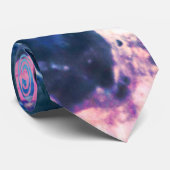 Muschel der Austern, Farbe blau in grau Krawatte (Gerollt)