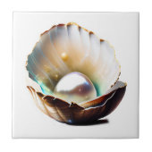 Muschel der Muscheln glänzend glänzend glänzende E Fliese (Vorderseite)