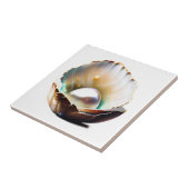 Muschel der Muscheln glänzend glänzend glänzende E Fliese (Seite)