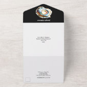 Muschel der Schwarz-weißen Muschelperle Tropenmusc All In One Einladung (Außenbereich)