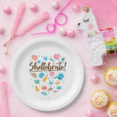 Muschel der Shellebrasse Pappteller (Party)