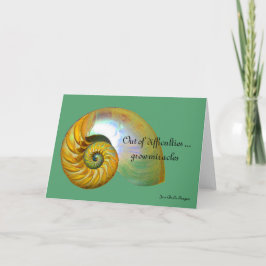 Muschel des Nautilus-A09 - Inspirational Karte