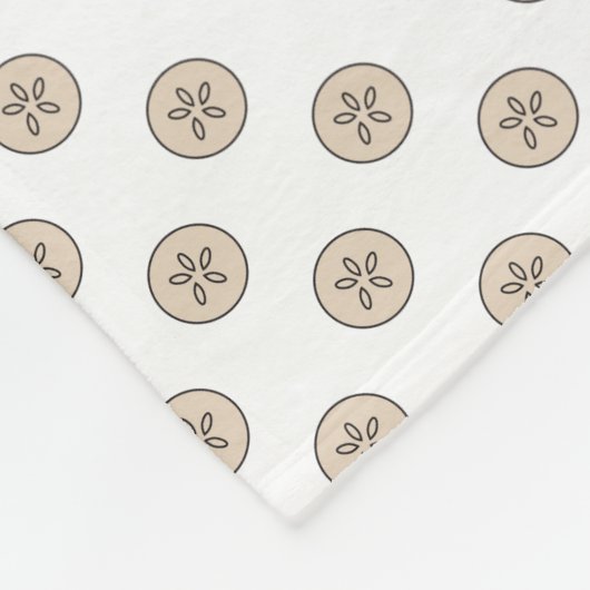 Muschel des Sand-Dollar-Meeres Fleecedecke (Ecke)