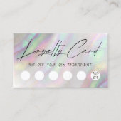 Muschel Design Loyalität Karte (Vorderseite)