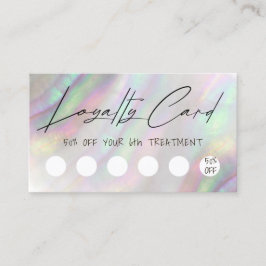 Muschel Design Loyalität Karte