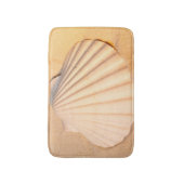 Muschel, die in Sand legt Badematte (Vorderseite Vertikal)