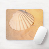 Muschel, die in Sand legt Mousepad (Mit Mouse)