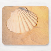 Muschel, die in Sand legt Mousepad (Vorne)