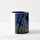 Muschel-Digital-Kunst-Tasse Zweifarbige Tasse (Mittel)