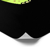 Muschel-ebrity Funny Celebrity Tortoise Pun Dark B Poster (Ecke)