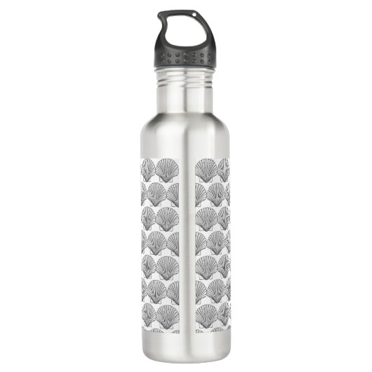 Muschel Edelstahlflasche (Rückseite)