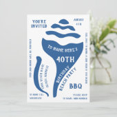 Muschel Einladung (Stehend Vorderseite)