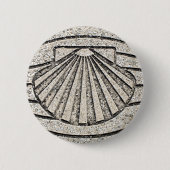 Muschel EL Camino, Plasterung, Spanien Button (Vorderseite)