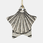 Muschel EL Camino, Plasterung, Spanien Keramik Ornament (Rechts)