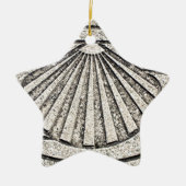 Muschel EL Camino, Plasterung, Spanien Keramik Ornament (Vorne)