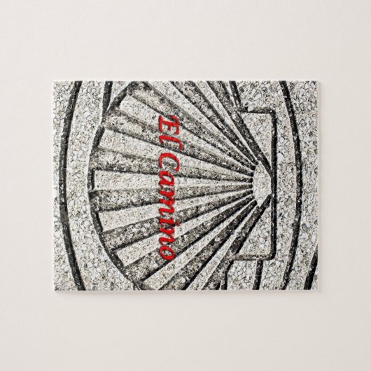 Muschel EL Camino, Plasterung, Spanien (Titel) Puzzle (Horizontal)