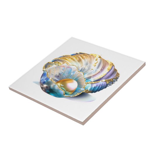 Muschel Fantasy Perle mythische Muschelglasur Fliese (Seite)