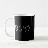 Muschel Felsen Küsten Design Kaffeetasse (Links)
