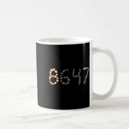 Muschel Felsen Küsten Design Kaffeetasse (Rechts)