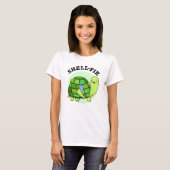 Muschel-Fie Funny Tortoise Selfie Pun T-Shirt (Vorne ganz)