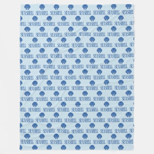 Muschel Fleecedecke (Vorderseite)