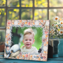 Muschel-Foto-Rahmen für Kinder mit Wal