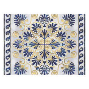 Muschel für griechische Ornamente Tischdecke