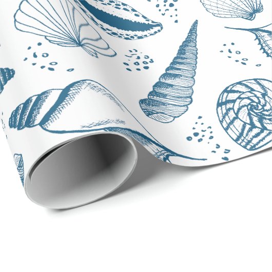 Muschel Geschenkpapier (Rolleneckpunkt)