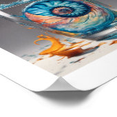 Muschel Glass Nautilus Poster (Ecke)